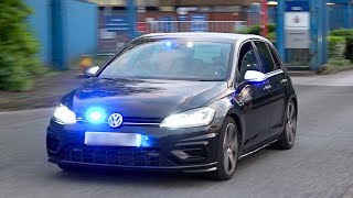 Unmarked Tactical Vehicle Intercept Unit TVIU Golf R Responding  Greater Manchester Police [upl. by Hanah]