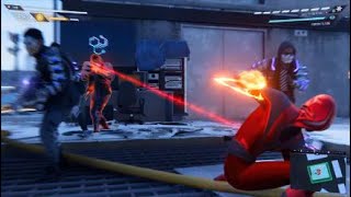 Marvels SpiderMan Miles Morales Venom Punch 5 Enemies  Damage 5 Enemies Using Yankable Objects [upl. by Medarda526]