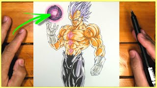 How to Draw Vegeta Hakaishin the Most Powerful Transformation [upl. by Suivatra]