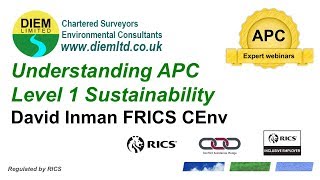 Understanding RICS APC Level 1 Sustainability Competency APC Expert Webinar [upl. by Michey]