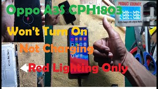 Oppo A3S Not Charging Only Red Lightning Showed [upl. by Cooperman5]