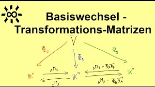 Basiswechsel  Transformationsmatrizen  Koordinatenwechsel [upl. by Bianca]