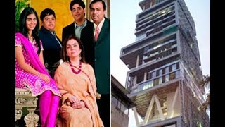 Mukesh Ambanis Home In Mumbai Antilia In Controversy Land Sold Illegally By Board [upl. by Oinotna]