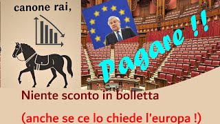 Canone rai Niente sconti Giustificazioni ridicole [upl. by Alah235]