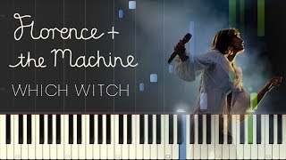 Florence  The Machine  Which Witch Piano Sheet Music  Instrumental [upl. by Aihsaei]