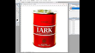 photoshopで缶の写真をイラストに変えます。part11 CG 合成写真 写真加工 インスタグラム イラストレーター フォトショップ photoshop コンピューターグラフィックス [upl. by Lyrred]