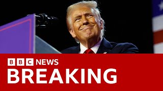 US election Donald Trump declares victory  BBC News [upl. by Gowrie799]