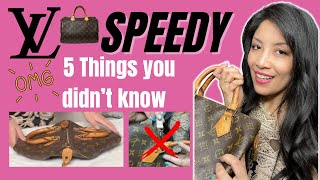 LOUIS VUITTON SPEEDY ICONIC BAG 5 THINGS TO KNOW ABOUT THE SPEEDY from and ex employee [upl. by Naeerb910]