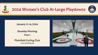 2024 USCA Club Nationals Womens Playdowns  At Large Region  Saturday Morning  Sheet 1 [upl. by Oram76]