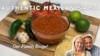 AUTHENTIC Mexican Salsa  Our Family Recipe EASY to make at home livingthealleyway [upl. by Randi137]