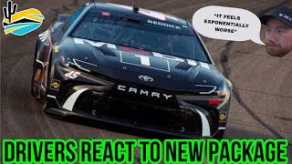 NASCAR drivers react to their first laps in the new 2024 short track package at Phoenix I overreact [upl. by Akins]