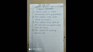 9th 10th SST difference in Liberals Radicals and Conservatives [upl. by Mile572]