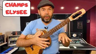 TUTO UKULELE BARYTON  CHAMPS ELYSEE Joe Dassin avec tab [upl. by Jen835]