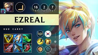 Ezreal ADC vs Lucian Legendary  KR Challenger Patch 1421 [upl. by Lisab]