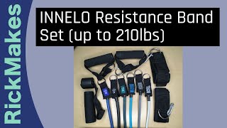 INNELO Resistance Band Set up to 210lbs [upl. by Nnaacissej]