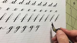 How to Write the Lowercase Copperplate Alphabet AN  Calligraphy Tutorial ASMR copperplate [upl. by Yruj]