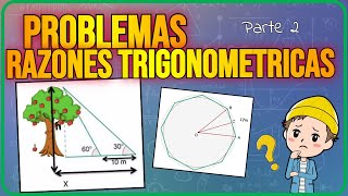 ⚠️Resolver problemas de triángulos con RAZONES TRIGONOMETRICAS [upl. by Ocire]