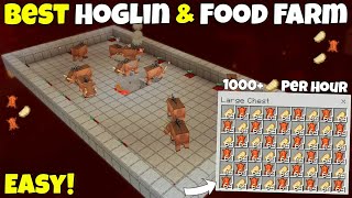 Best 119 Hoglin amp Food Farm Tutorial In Minecraft   MCPE  Bedrock  Xbox  PS4  PC Justcraft [upl. by Ilaire146]