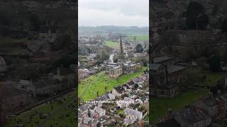 Bakewell  Beautiful town in Peak District drone views shots love travel [upl. by Aehc]