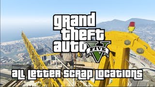 Grand Theft Auto V  All Letter Scrap Locations A Mystery Solved Trophy  Achievement Guide [upl. by Vanessa]