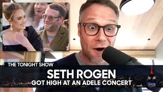 Seth Rogen Accidentally Got High for Adele’s TV Concert Special  The Tonight Show [upl. by Goldenberg703]