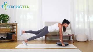 How to Use StrongTek Wobble Balance Board to Exercises [upl. by Dranyar678]