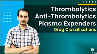 Thrombolytics or Fibrinolytics Pharmacology  Antithrombolytics  Plasma volume Expanders [upl. by Meridith382]