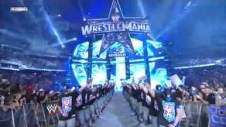 Wrestlemania 25 John Cena vs Big Show vs Edge Entrances [upl. by Nnair]