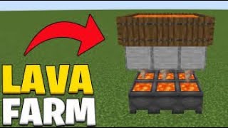 LAVA FARM EASIEST  MINECRAFT  MAXI YT2 [upl. by Seebeck]