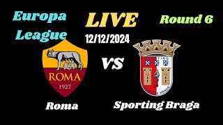 AS Roma 3 x 0 Sporting Braga Europa League round 6  date 12122024 [upl. by Ad]