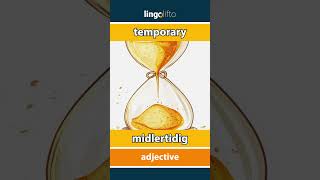 🇬🇧🇩🇰 temporary  midlertidig  vocabulary builder  learn English  Lad os lære engelsk [upl. by Oiludbo]