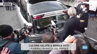 Lultimo saluto a Monica Vitti i funerali in Piazza del Popolo a Roma [upl. by Elleiad307]