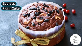 Christmas Special Eggless Plum Cake Recipe without Oven  Easy Plum Cake Recipe The Terrace Kitchen [upl. by Cullen]