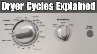 Dryer Cycles Explained Technical Tips and Tricks [upl. by Duck]