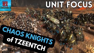 Chaos Knights of Tzeentch  Unit Focus [upl. by Raila737]