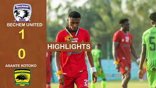 BECHEM UNITED 10 ASANTE KOTOKO  HIGHLIGHTS  Ghana Premier League MD10 [upl. by Tnirb]