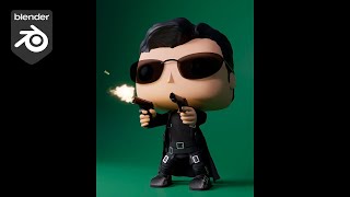 NEO The Matrix  Funko POP  Blender Animation [upl. by Najed]