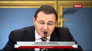 Audition de Luc Evrard au poste de PDG de Public Sénat [upl. by Nomyt]