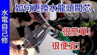 水龍頭漏水 陶瓷閥芯更換 這方法最簡單 水電自己修 愛迪先生 [upl. by Landing]