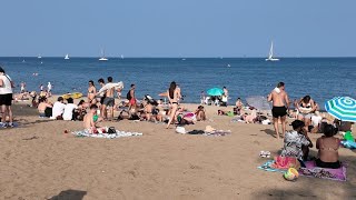 Barcelona Beach Walk August 2024 4K HDR 60fps Barceloneta Beach 🇪🇸 [upl. by Aramoy788]