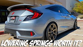 Are Lowering Springs Worth It 10th Gen Civic  Driving Vlog 3 [upl. by Lisetta]