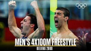 The Greatest Relay Race Ever Mens 4x100 Freestyle Beijing 2008 [upl. by Mela928]