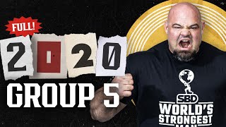 FULL 2020 Worlds Strongest Man  GROUP 5 [upl. by Ada]