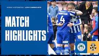 Match Highlights  Wigan Athletic 2 Cambridge United 1 [upl. by Zorah279]