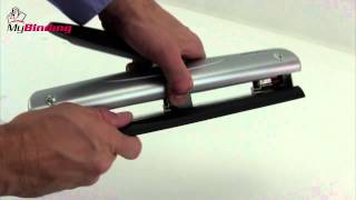 Swingline EasyView LightTouch 3 Hole Punch Demo [upl. by Hennie]