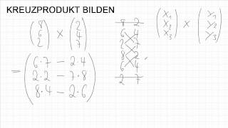 Wie bildet man ein Kreuzprodukt von 2 dreidimensionalen Vektoren [upl. by Rafaello450]