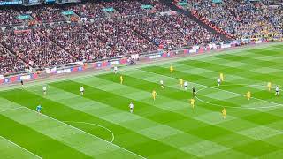 Wembley Stadium view from Seats Block 507 Row 7 Seat 190 England Vs Ukraine 2024 [upl. by Aidnyc]