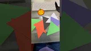 Banderines de papel para Halloween🎃p1 halloween banderinesdepapel cute giftideas minitutorial [upl. by Annoj]