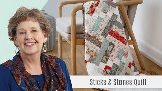 How to Make a Sticks and Stones Quilt  Free Quilting Tutorial [upl. by Anatollo]