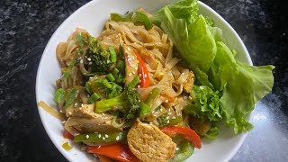 Pad Thai Noodles 🍜  Rice noodles  easy recipe [upl. by Azal]